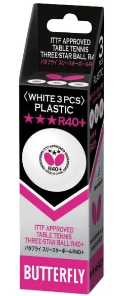 Butterfly THREE-STAR R40+ Bolde, 3 Stk.