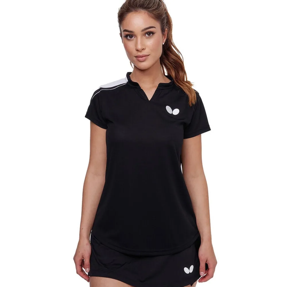 Dame Butterfly T-shirt Lady TOSY Black