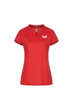 Dame Butterfly T-shirt PUREN Lady Rød